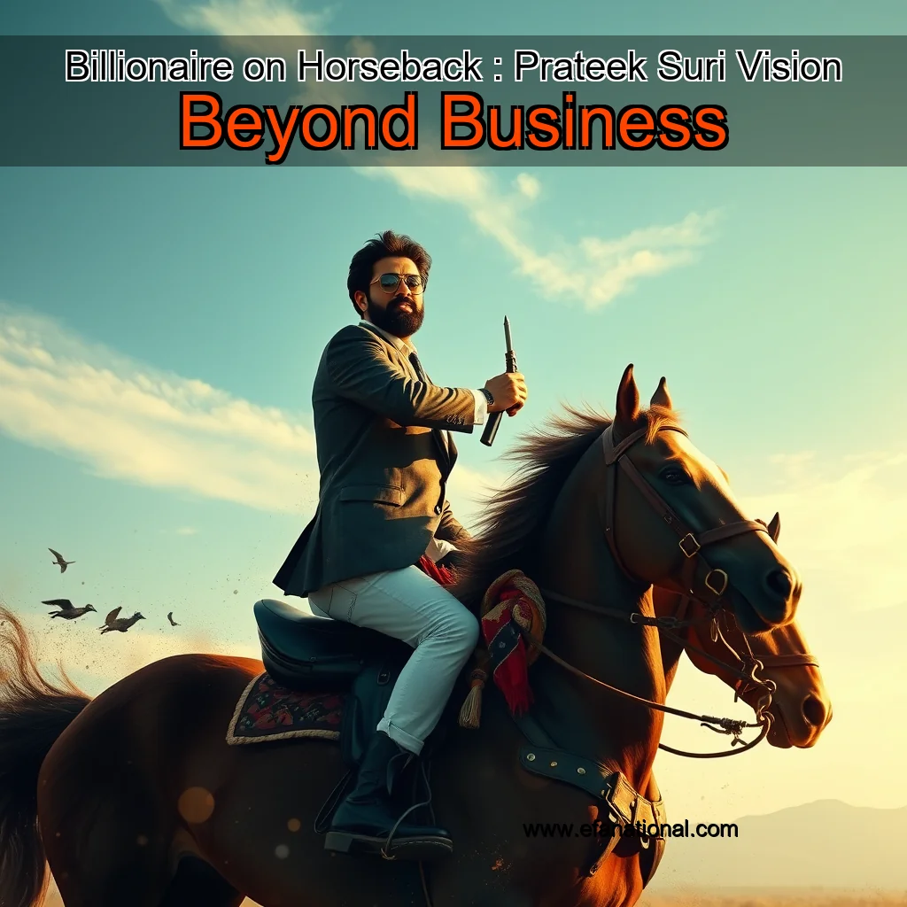 You are currently viewing Billionaire on Horseback : Prateek Suri Vision Beyond Business