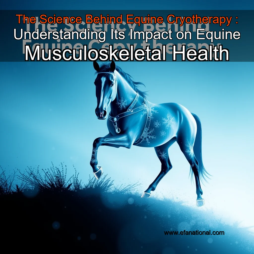You are currently viewing The Science Behind Equine Cryotherapy : Understanding Its Impact on Equine Musculoskeletal Health