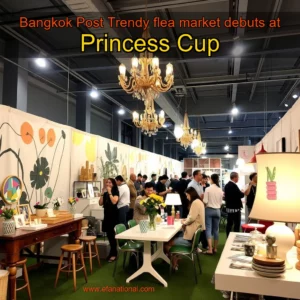 Read more about the article Bangkok Post  Trendy flea market debuts at Princess Cup