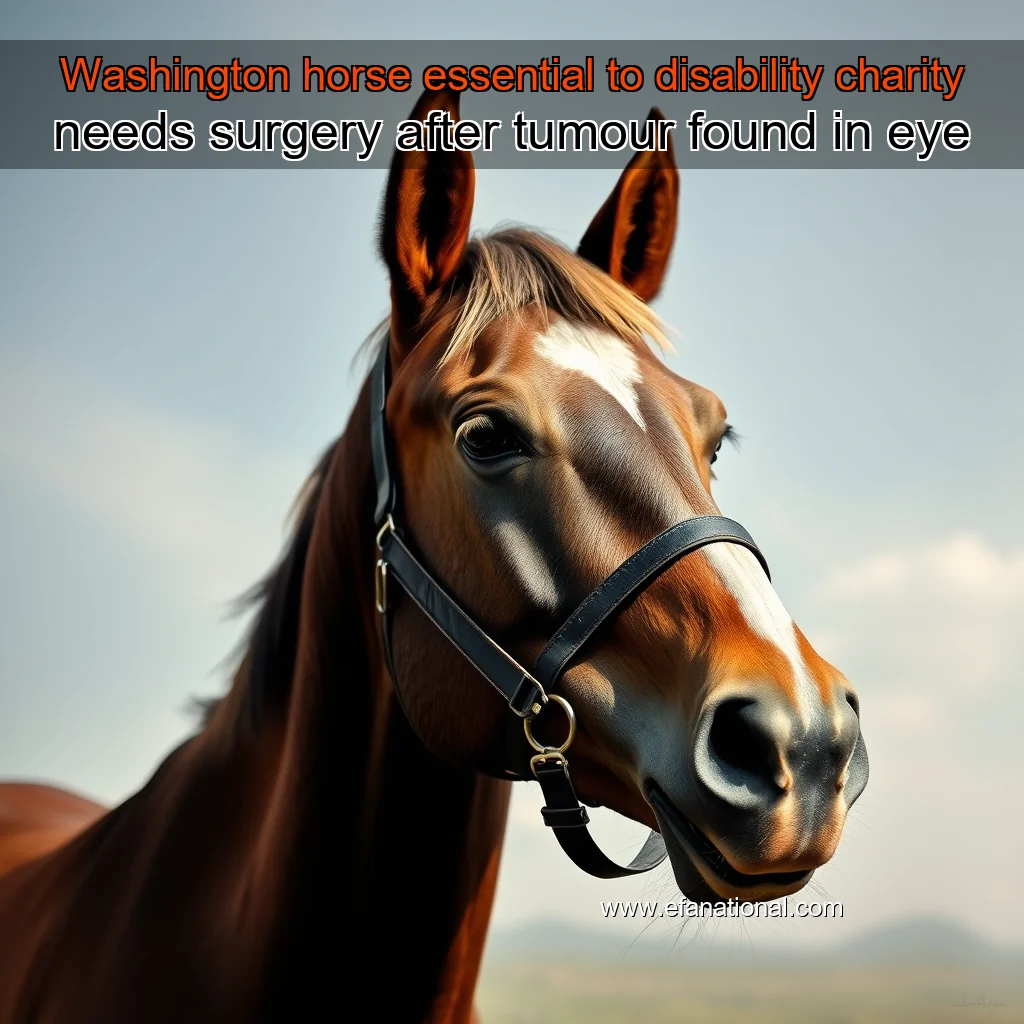 You are currently viewing Washington horse essential to disability charity needs surgery after tumour found in eye