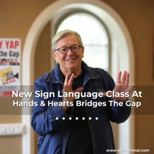 Artistic representation for New Sign Language Class At Hands & Hearts Bridges The Gap . . . . . . .