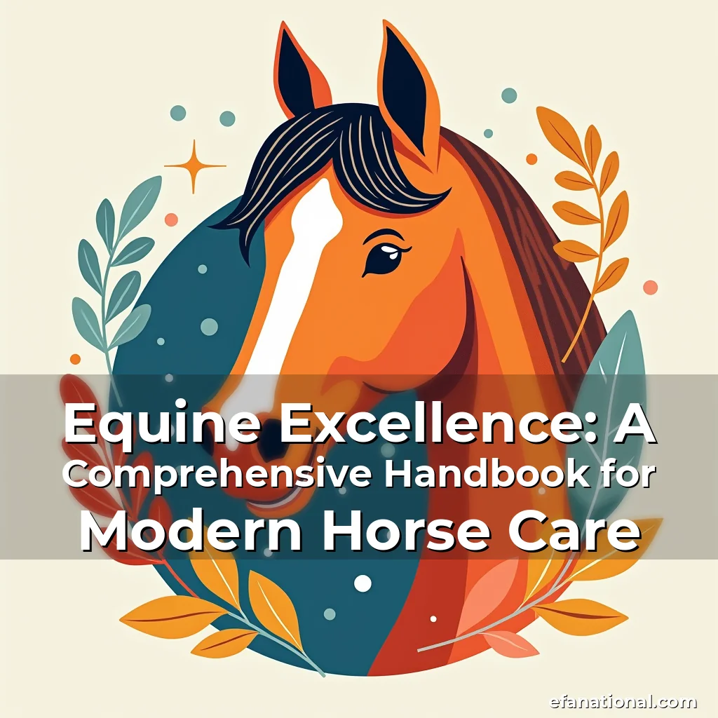 Read more about the article Equine Excellence: A Comprehensive Handbook for Modern Horse Care