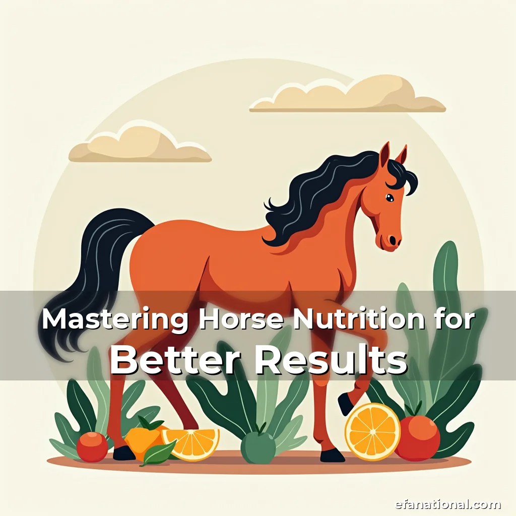 Read more about the article Mastering Horse Nutrition for Better Results