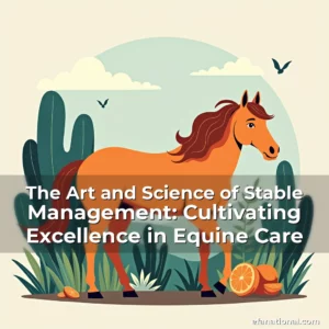 Artistic representation for The Art and Science of Stable Management: Cultivating Excellence in Equine Care