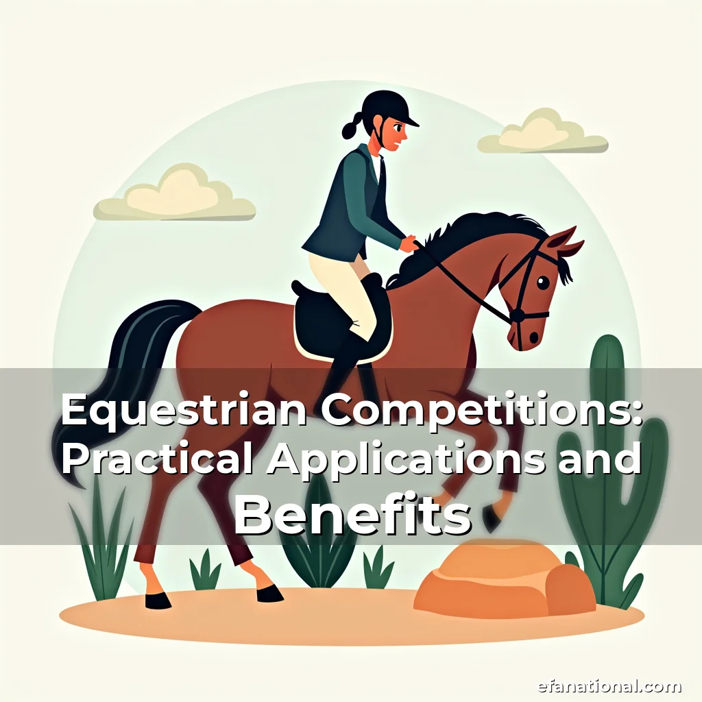 Read more about the article Equestrian Competitions: Practical Applications and Benefits