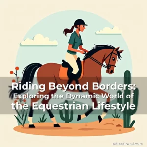 Artistic representation for Riding Beyond Borders: Exploring the Dynamic World of the Equestrian Lifestyle