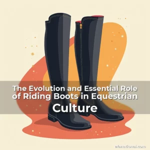 Artistic representation for The Evolution and Essential Role of Riding Boots in Equestrian Culture