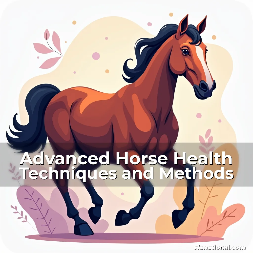 Artistic representation for Advanced Horse Health Techniques and Methods