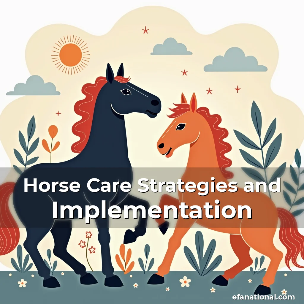 Artistic representation for Horse Care Strategies and Implementation