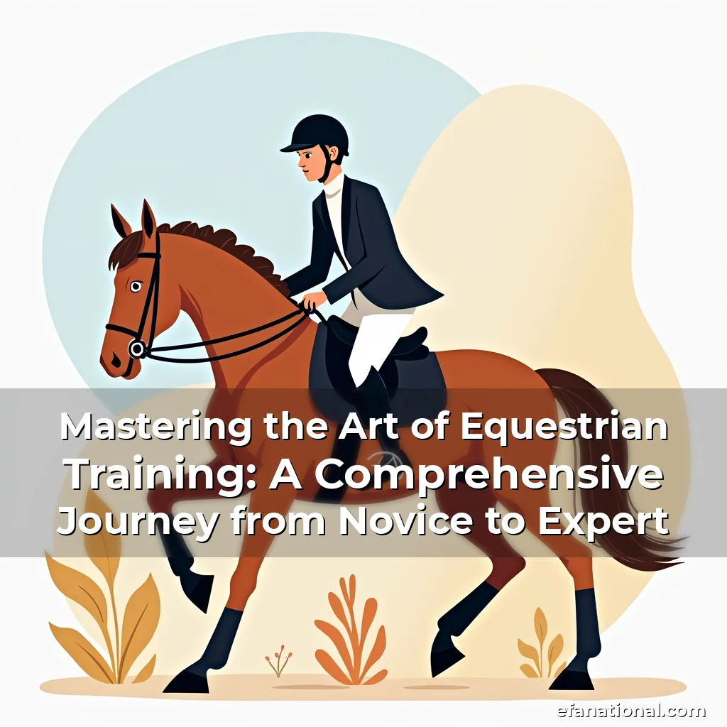 Artistic representation for Mastering the Art of Equestrian Training: A Comprehensive Journey from Novice to Expert