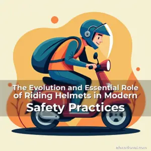 Artistic representation for The Evolution and Essential Role of Riding Helmets in Modern Safety Practices