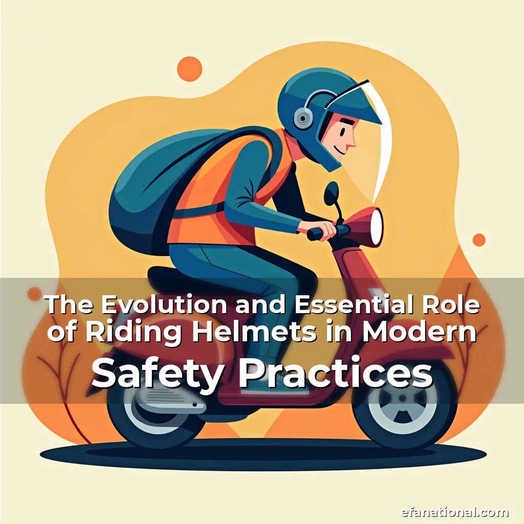 Artistic representation for The Evolution and Essential Role of Riding Helmets in Modern Safety Practices