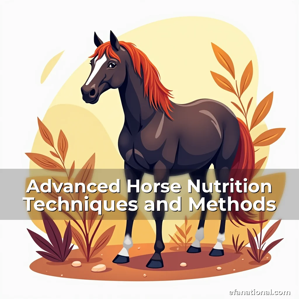 Artistic representation for Advanced Horse Nutrition Techniques and Methods