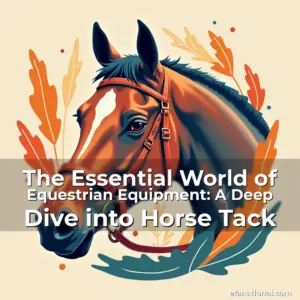 Artistic representation for The Essential World of Equestrian Equipment: A Deep Dive into Horse Tack