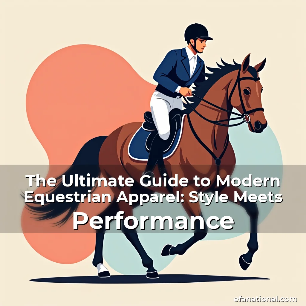 Artistic representation for The Ultimate Guide to Modern Equestrian Apparel: Style Meets Performance