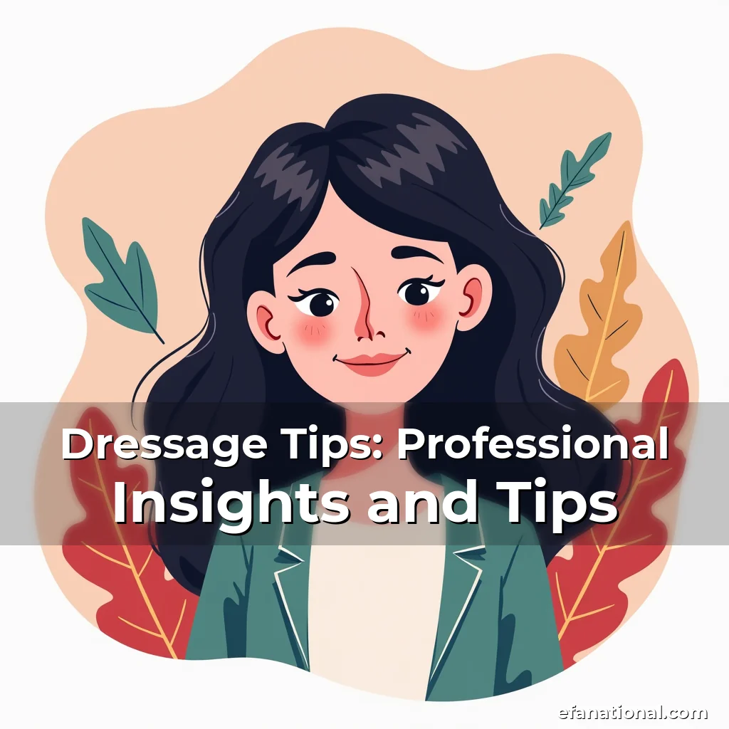 Artistic representation for Dressage Tips: Professional Insights and Tips