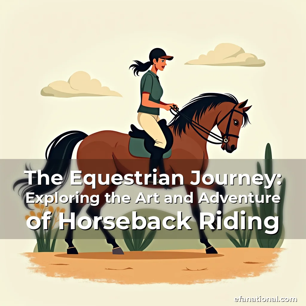 Artistic representation for The Equestrian Journey: Exploring the Art and Adventure of Horseback Riding